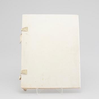 and ARVID AUGUST AFZELIUS, original manuscript and five watercolors, 1907.