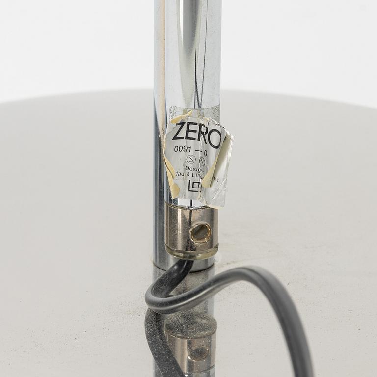 Börge Lindau & Bo Lindercrantz, a 'Zero' table lamp and 'Zero' floor lamp, late 20th century.