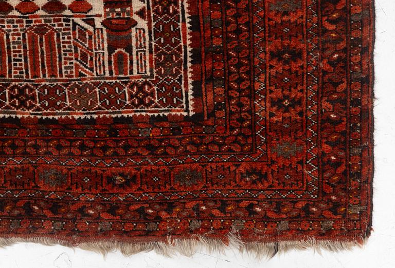 An antique Bechir rug, approx. 215 x 148 cm.