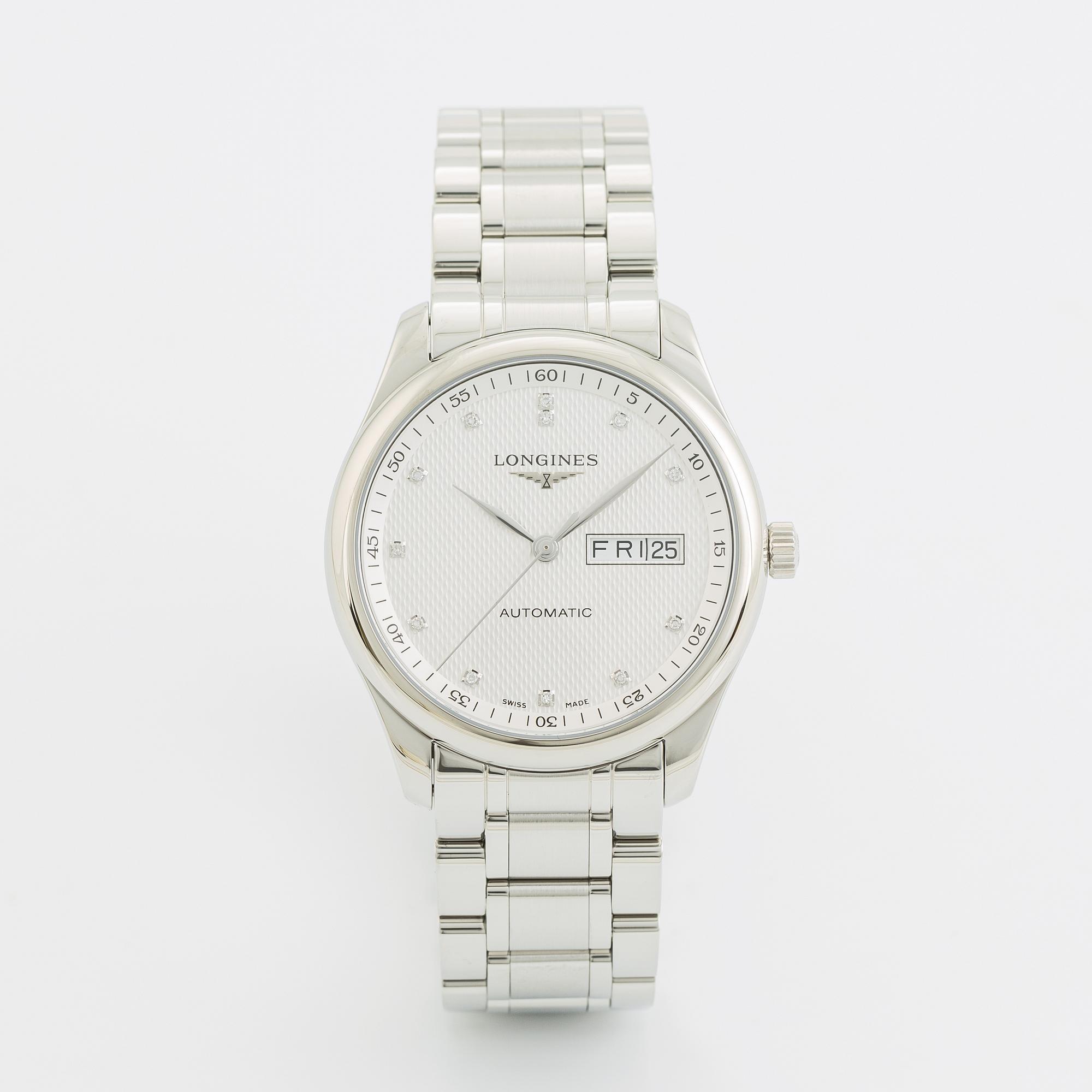 Longines, Master Collection, "Diamond Dial", wristwatch, 38,5 mm.