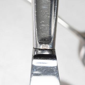 Tias Eckhoff, a 23-piece sterling silver flat ware set, 'Cypress', Georg Jensen, Denmark.