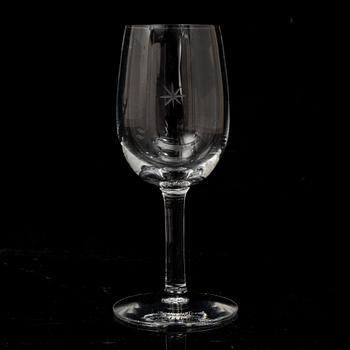 Signe Persson-Melin, glasservis, 23 delar, "Bouquet", Kosta Boda.