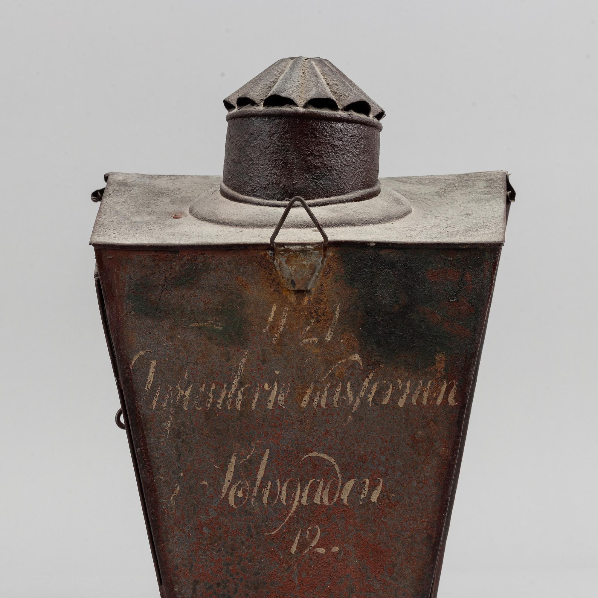 Lyktor, 2 st, troligtvis Danmark, omkring år 1900.