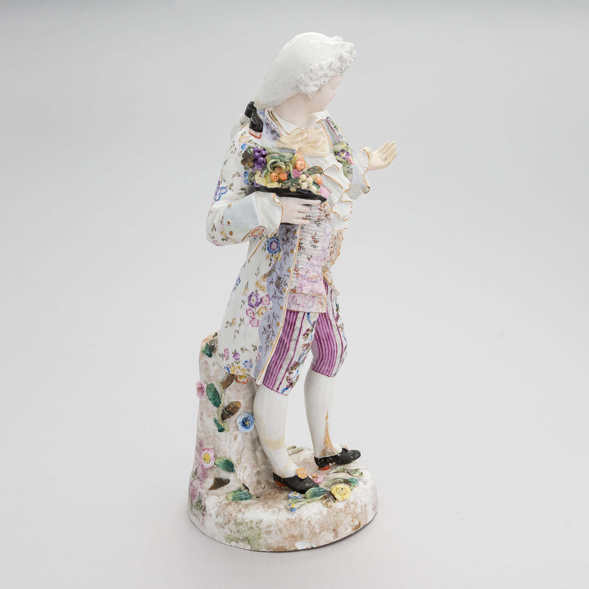 Figuriini, Meissen, posliini, Saksa, 1800-luku.