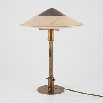 A Niels Rasmussen Thykier table lamp, model Kongelys T3, Fog & Mörup, 1940s.