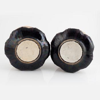 Rörstrand, Outer casing, a pair, Rörstrand stoneware around the turn of the 20th century.