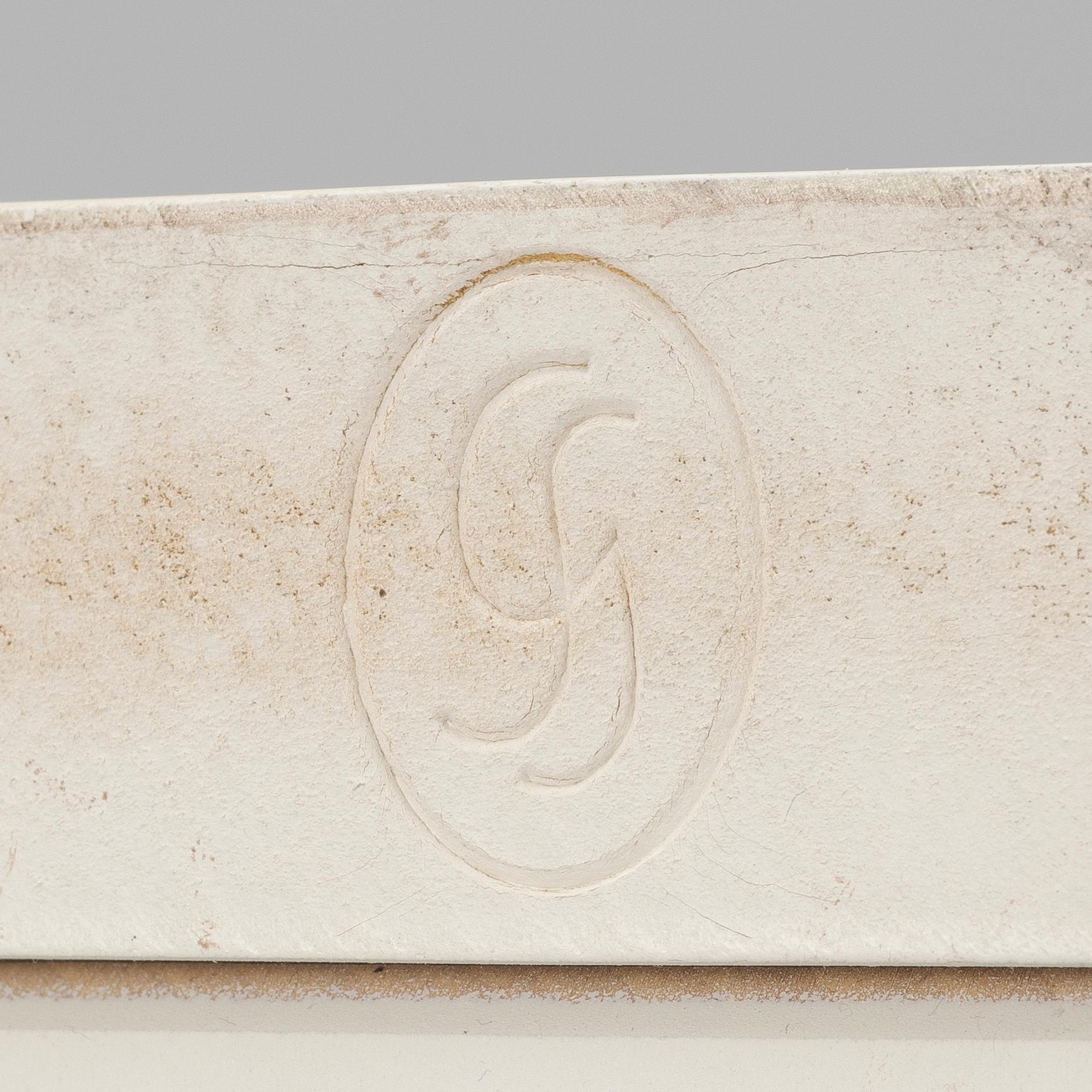 Skrivbord med stol, "Signum Gustavus", 1900-talets slut.