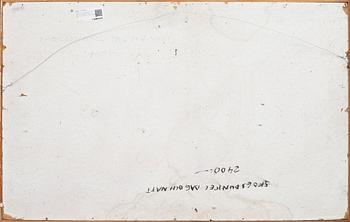 KARL AXEL PEHRSON, akryl på duk uppfäst på pannå. Sign K.A. Pehrson o dat 1960.