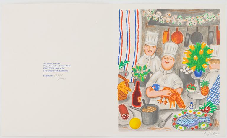 Lennart Jirlow, lithograph in colours, 2010, signed 120071400.