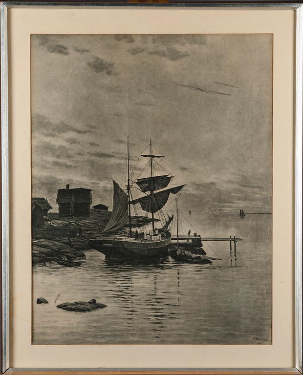 TRYCKBILD, efter Frans Maexmontan, Tilgmann Helsingfors 1903.