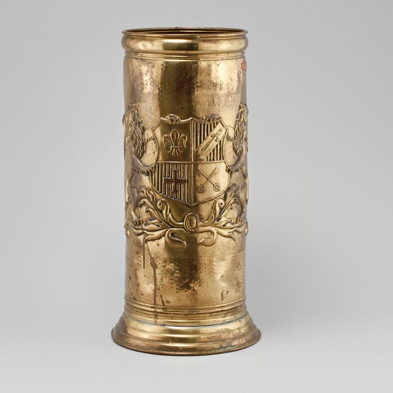 PARAPLYSTÄLL, mässing, Peerage, England, omkring 1900-talets mitt.