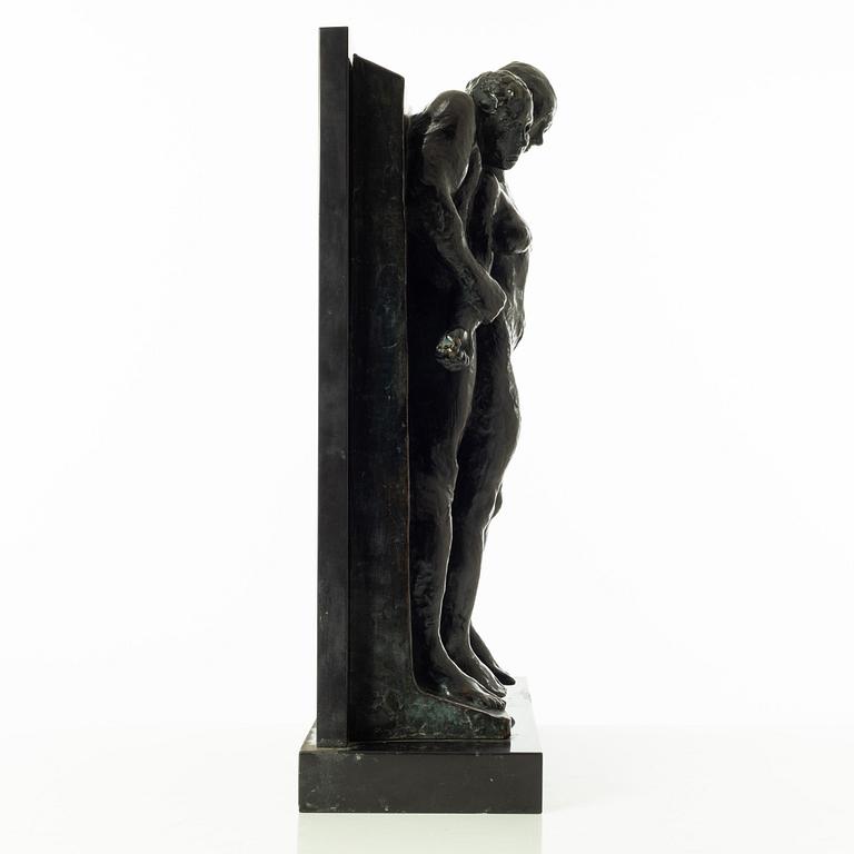 Gudmar Olovson, sculpture. Signed. Numbered. Foundry mark. Bronze, total height 51 cm, length 35 cm.