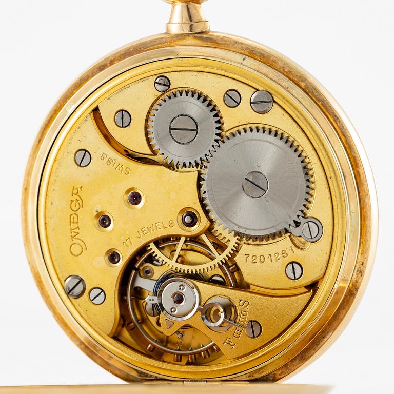 Omega, Savonett, 14K guld, 49 mm.