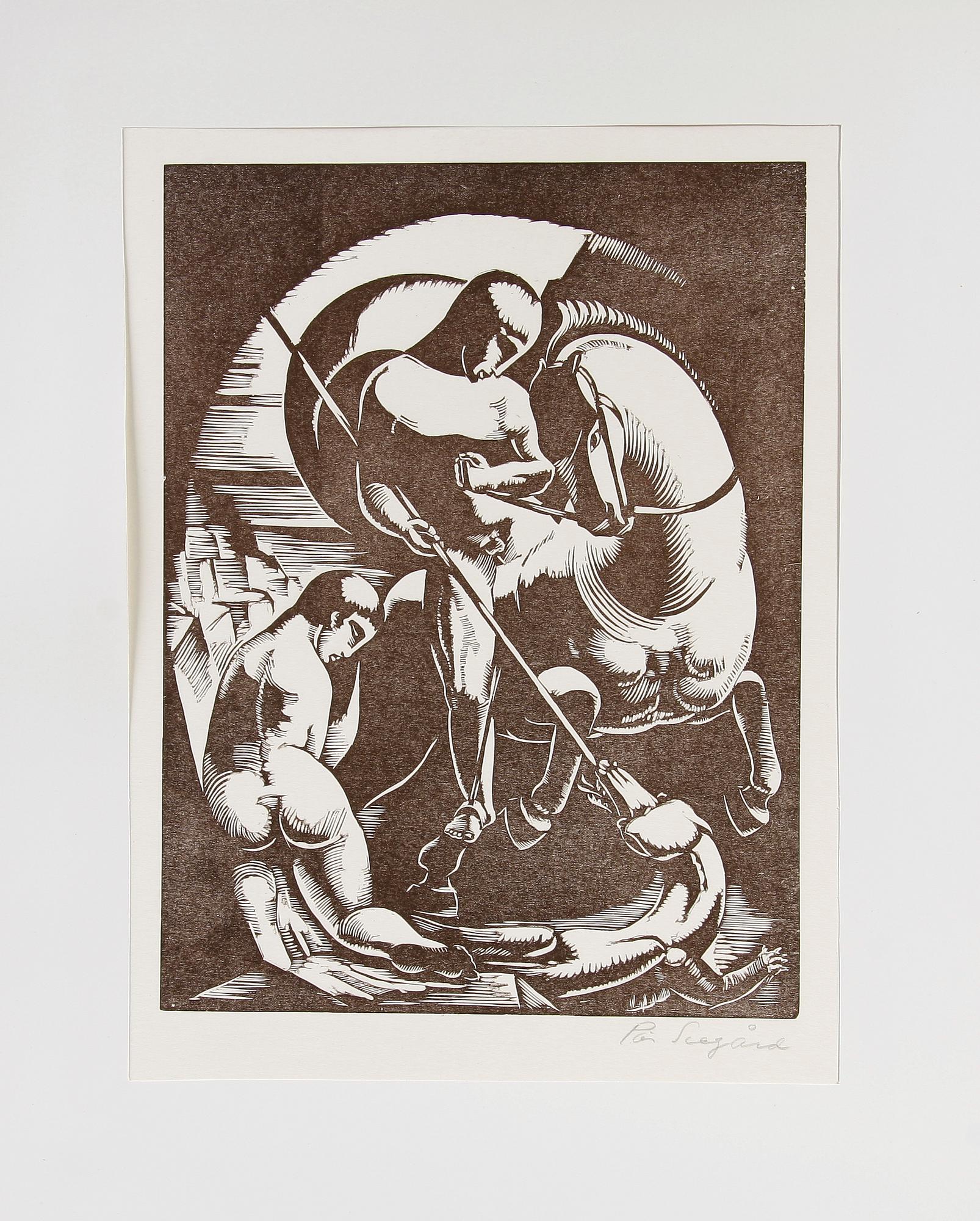 PARTI GRAFIK, ca 30 delar. Bla Einar Jolin, Sven X:et Erixon och Nils Wedel.