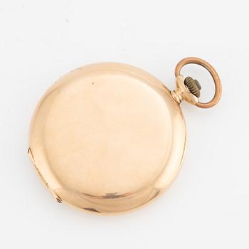 Pocket watch, 14K gold, Conform, hunter, 52 mm.