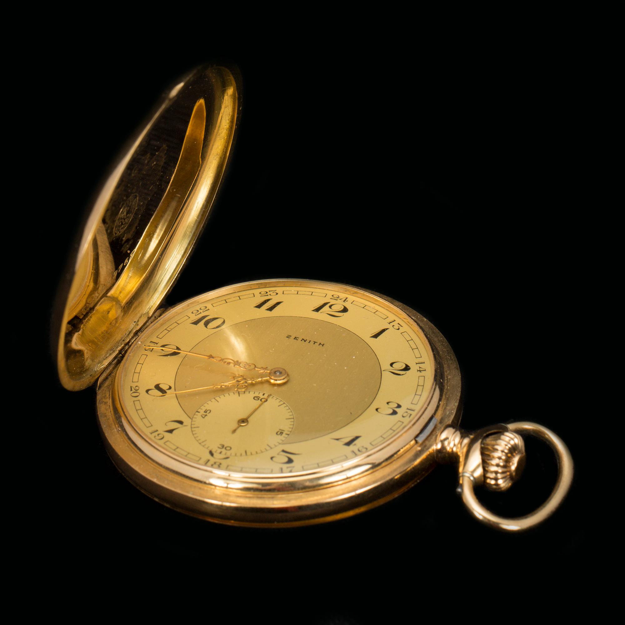 FICKUR, 18 K guld, Zenith.