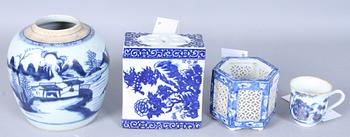 PARTI PORSLIN, 4 delar. Kina delvis 1700-tal.