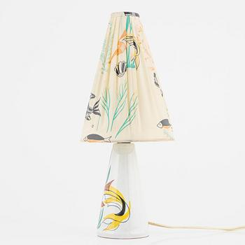 A Tilgmans table lamp with original lampshade.
