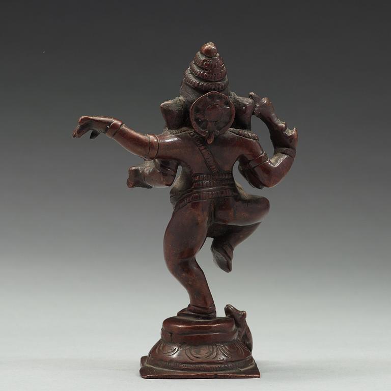 A bronze figure of Ganesha, India, 20th Century.