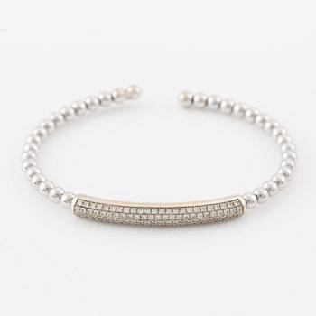 Bracelet, Poniros, 18K white gold with brilliant-cut diamonds.