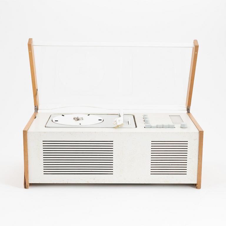 Dieter Rams, skivspelare med högtalare, Braun, formgiven 1958.