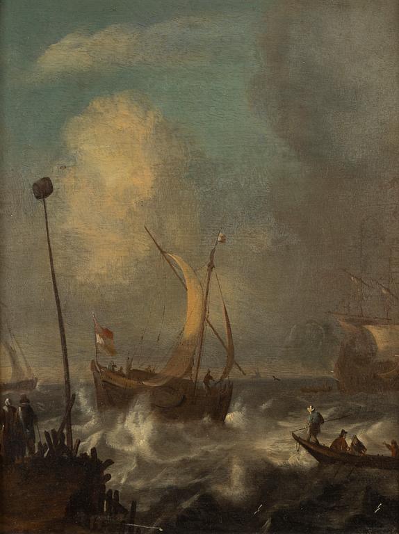 Ludolf Bakhuizen, circle of, oil on panel.