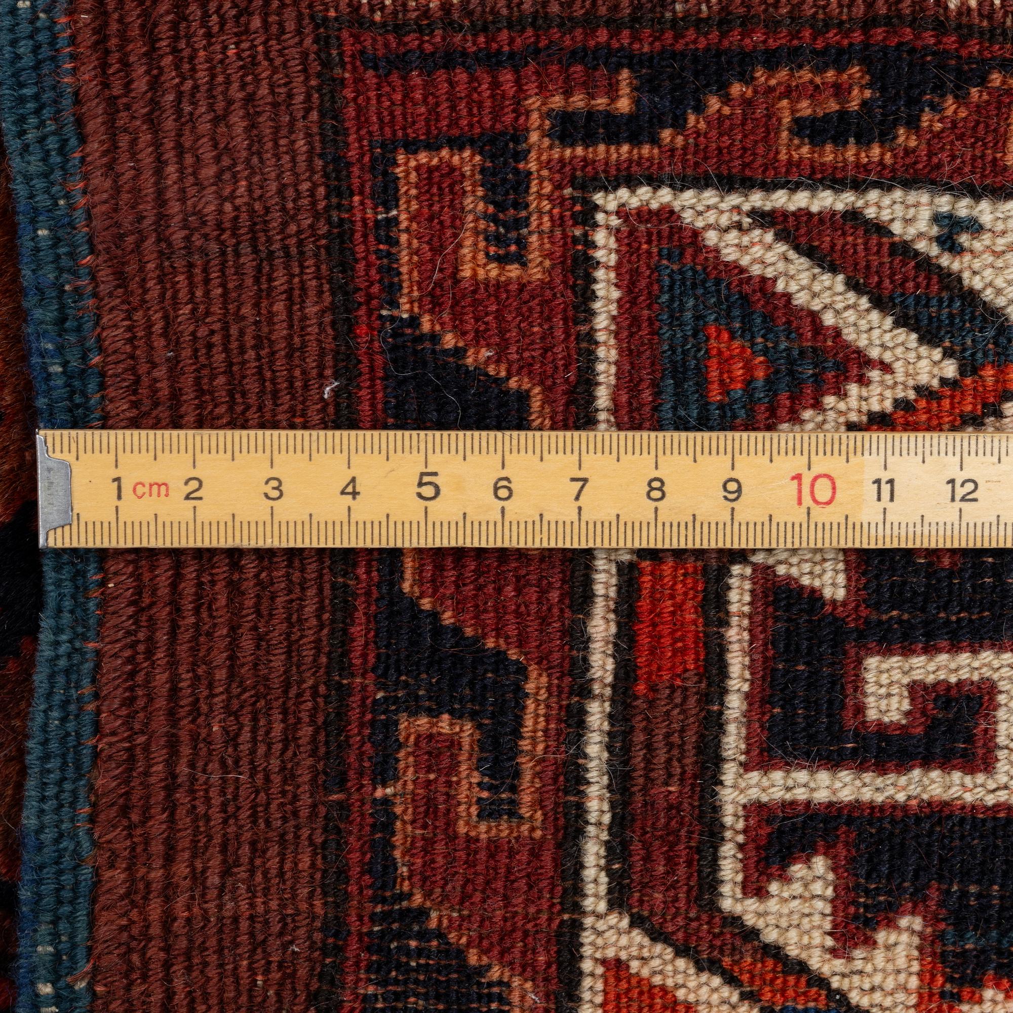 An antique Yomut carpet, ca 336 x 194-202 cm.