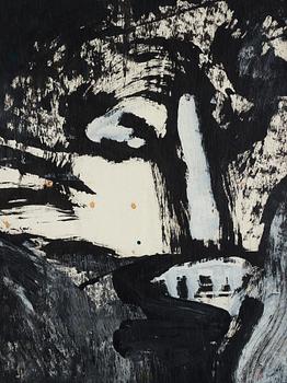 Bengt Lindström, mixed media on paper, 1980s, certified by Curt Aspelin verso.