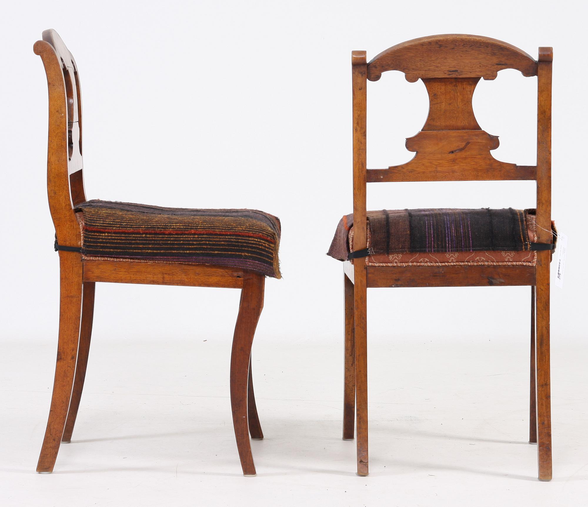 STOLAR, ett par, Karl Johan, provinsarbeten, 1800-tal.