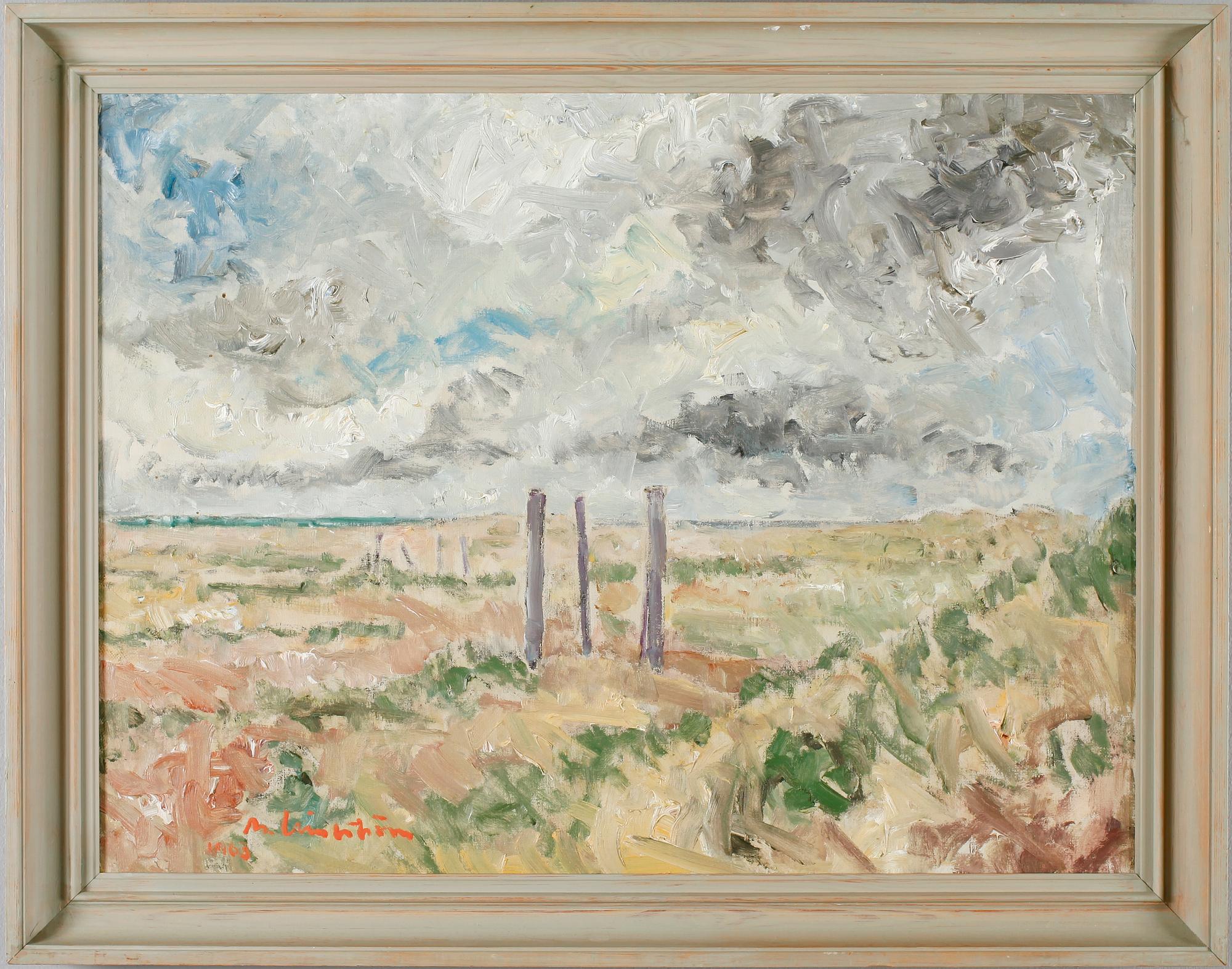 MARTIN LINDSTRÖM, olja på duk, signerad och daterad 1963.