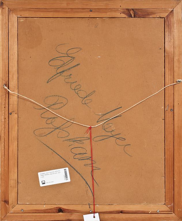 KARL THEODOR BOEHME, olja på duk, sign o dat Rügen 20/9 1919.