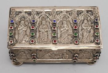 SKRIN, silver, troligen Tyskland, 1800-tal. Vikt 350 g.