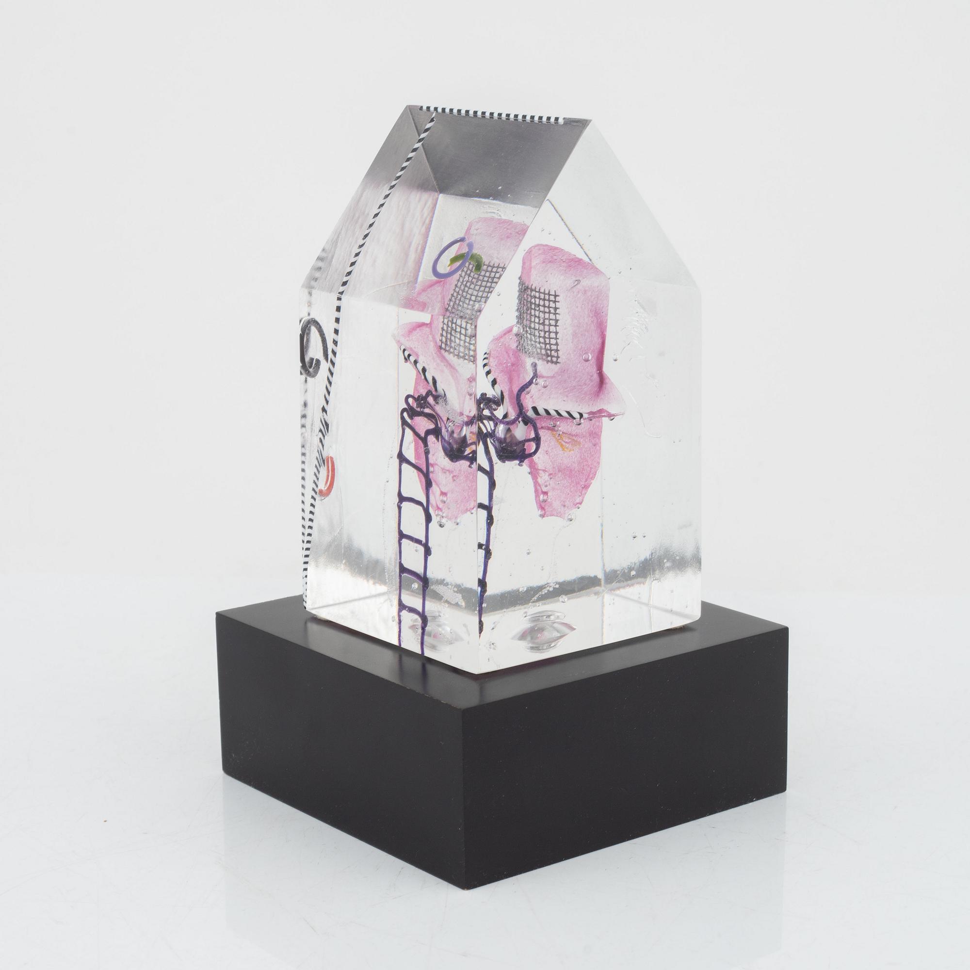 Bertil Vallien, skulptur, Kosta Boda, osignerad.