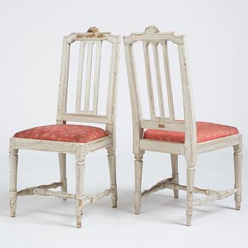 A suite of twelve Gustavian chairs by M. Lundberg the Elder (master 1774-1812).