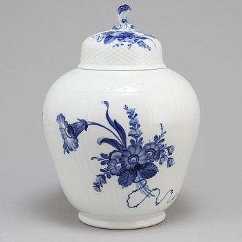 A second half of the 20th century 'Blå Blomst' lidded vase by Royal Copenhagen, Denmark.