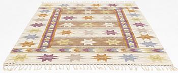 Märta Måås-Fjetterström, a carpet, 'Höstmattan', flat weave, ca 300 x 220 cm, signed AB MMF.