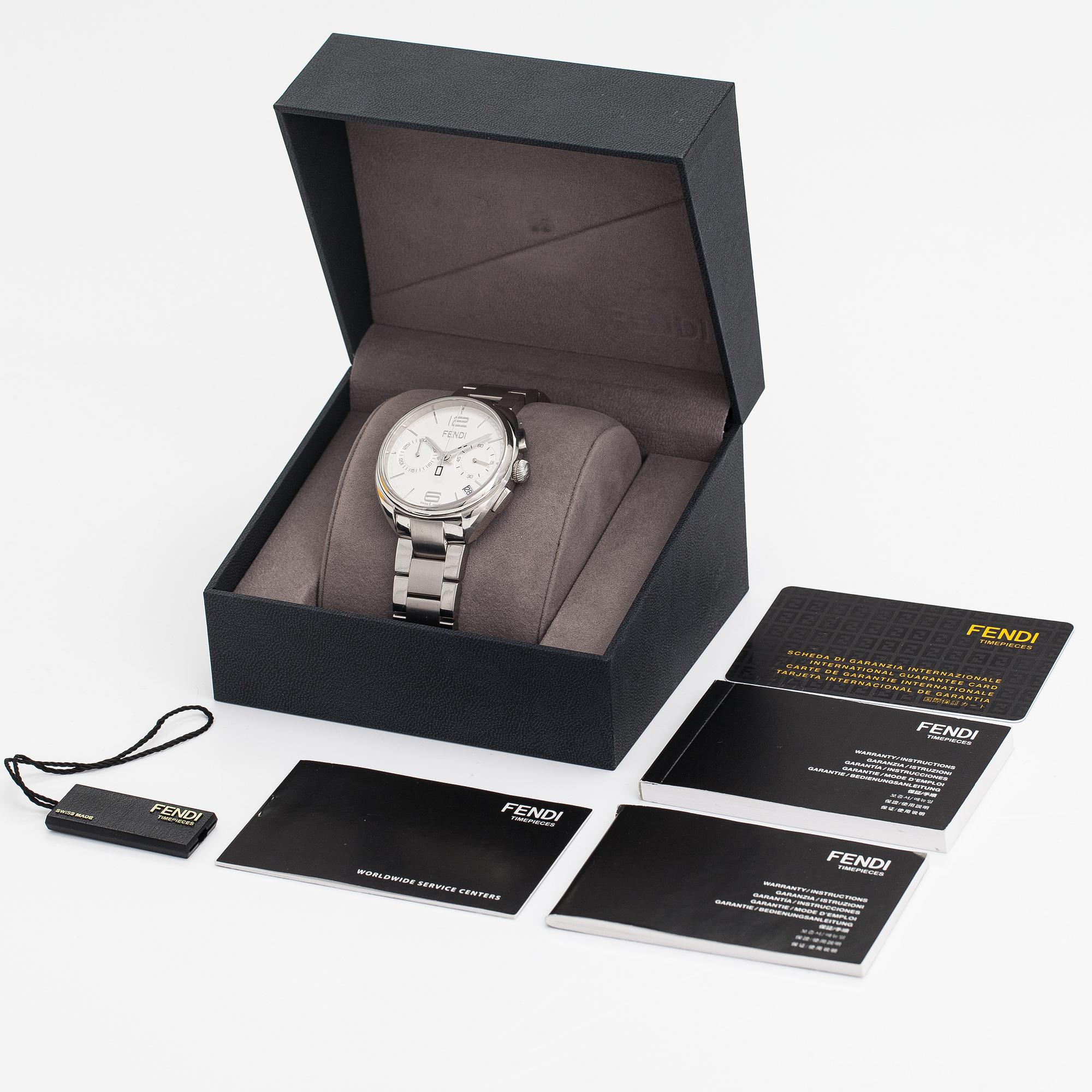Fendi, Momento, wristwatch, 41 mm.