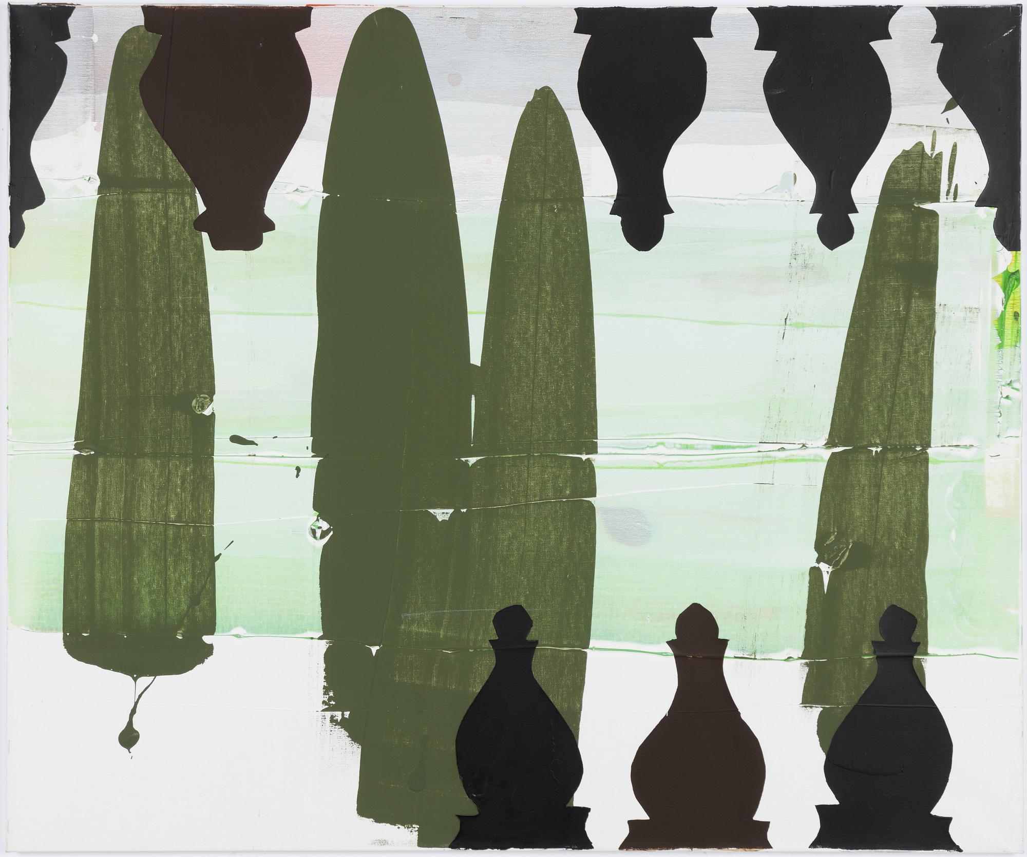 Astrid Sylwan, "Green fall cutout".