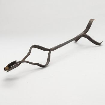 Rush light holder, ironwork, 18th century or older.