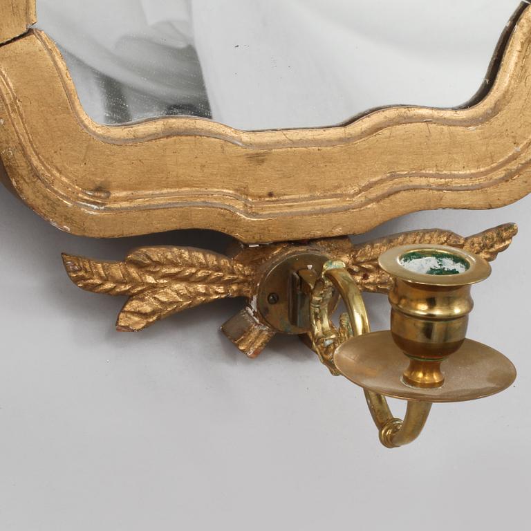 SPEGELLAMPETTER, ett par, gustaviansk stil, 1900-tal.