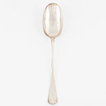 A Swedish Silver Serving Spoon, mark of Berndt Falkengren, Visby (1737-1785).