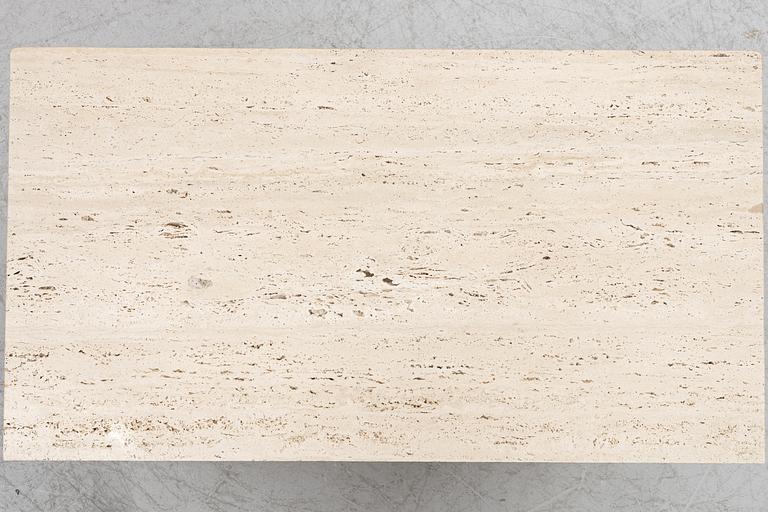 Coffee table, travertine, 1980s.