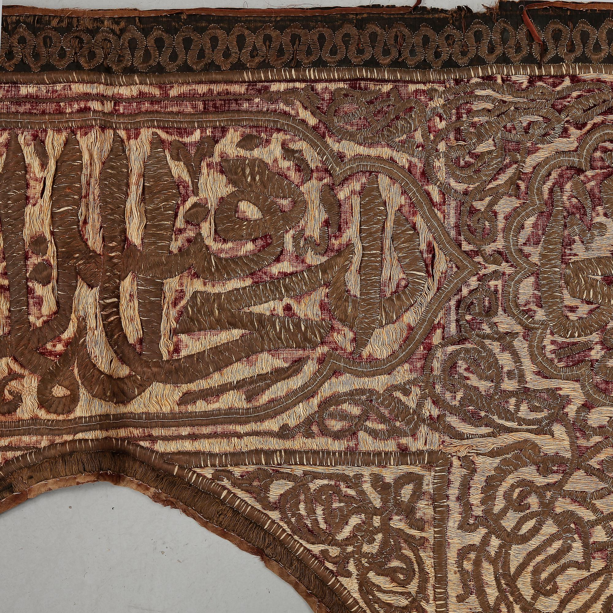 DÖRRTEXTIL, orientalisk, troligen 1800-tal.