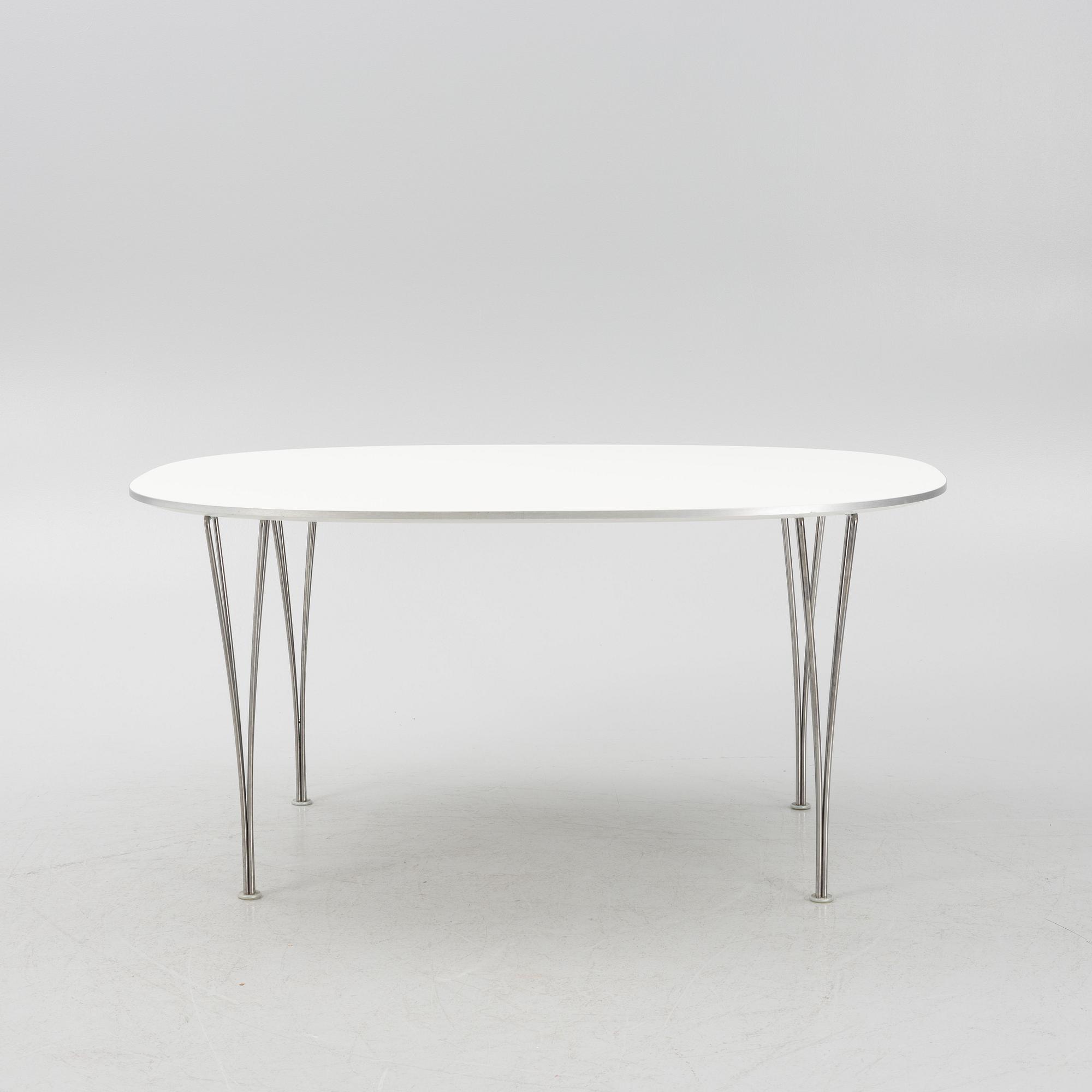 Bruno Mathsson & Piet Hein, matbord, "Superellips", Fritz Hansen, Danmark, 2012.