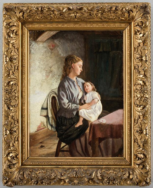 R.St LEDGER PIGOT, Olja på pannå, signerad och daterad 68.