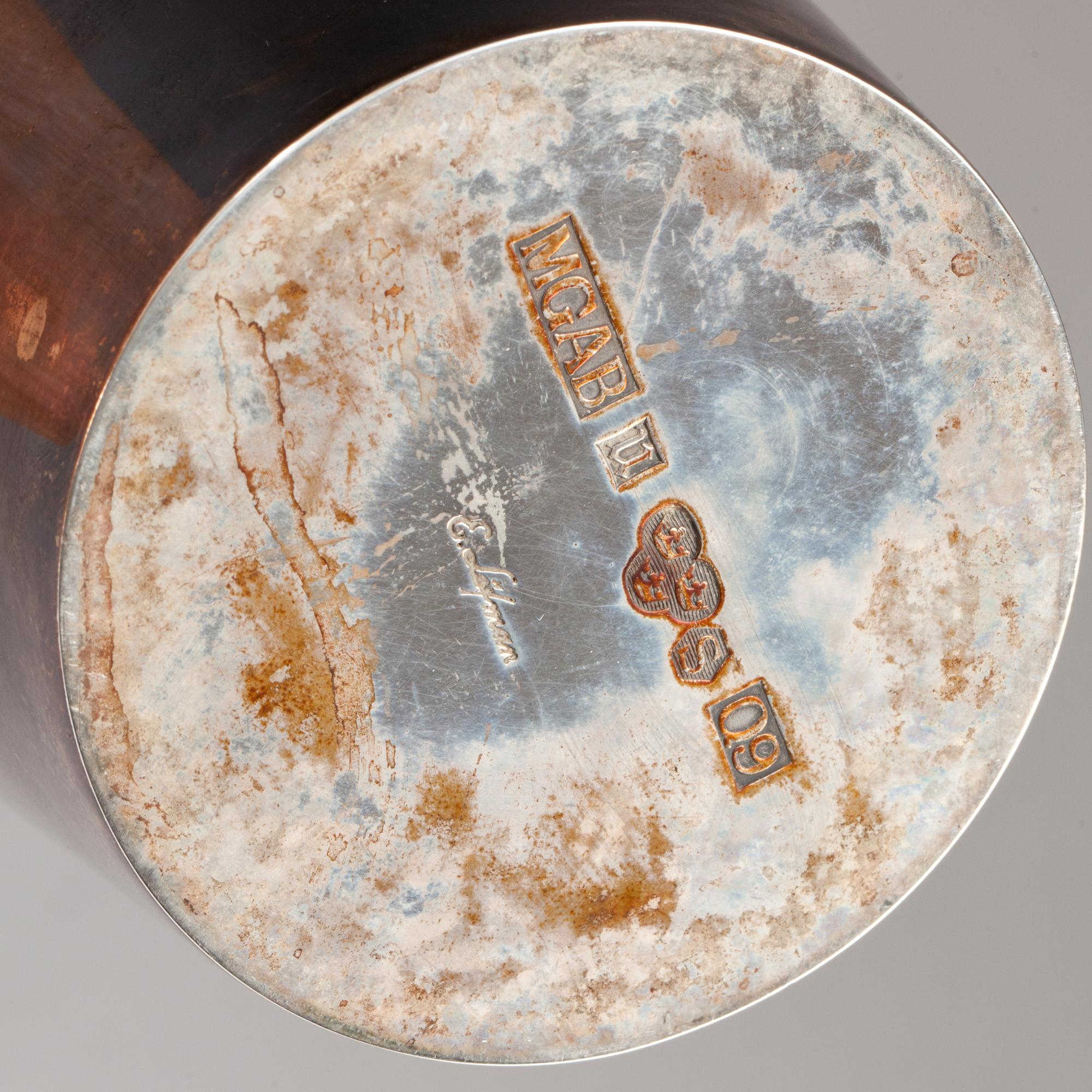 BÄGARE, silver, Erik Löfman, MGAB, 1966, vikt ca 380g.