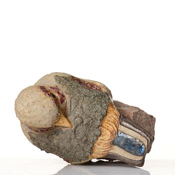 Tyra Lundgren, a stoneware sculpture of a bird, Sweden probably 1960's.