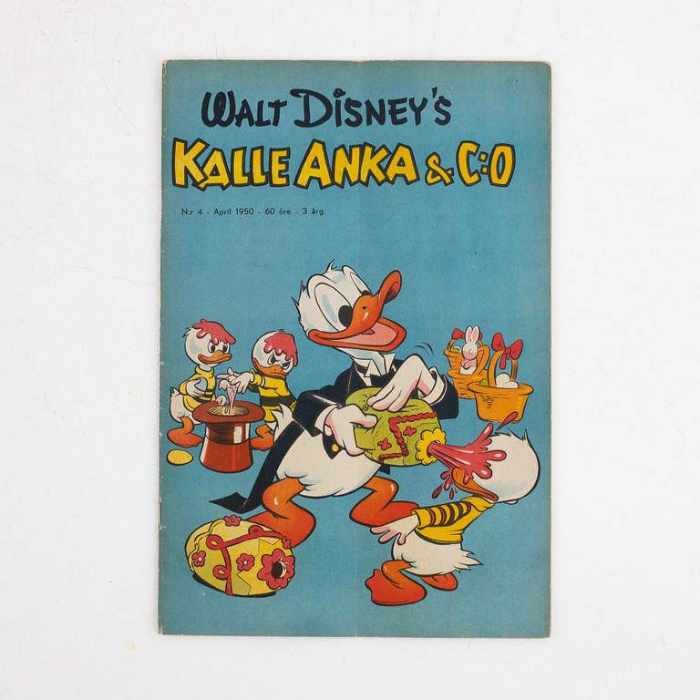 Serietidning, "Kalle Anka & Co" Nr 4, 1950.