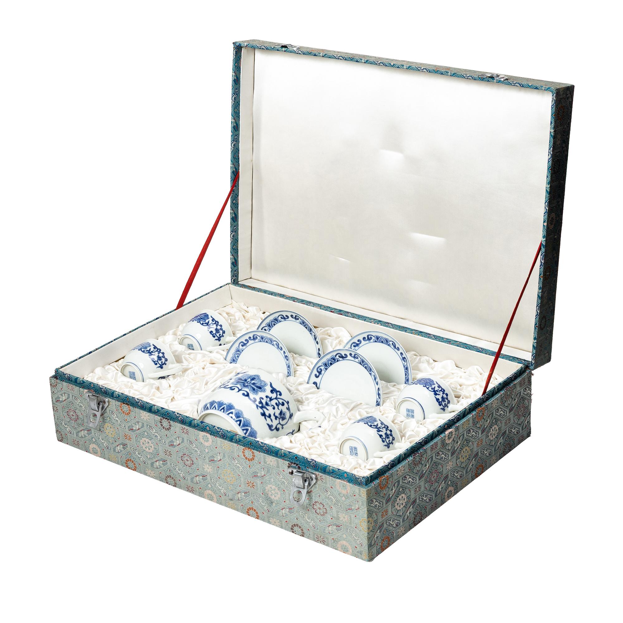 Teservis, 5 delar, Kina, 1900-talets mitt.