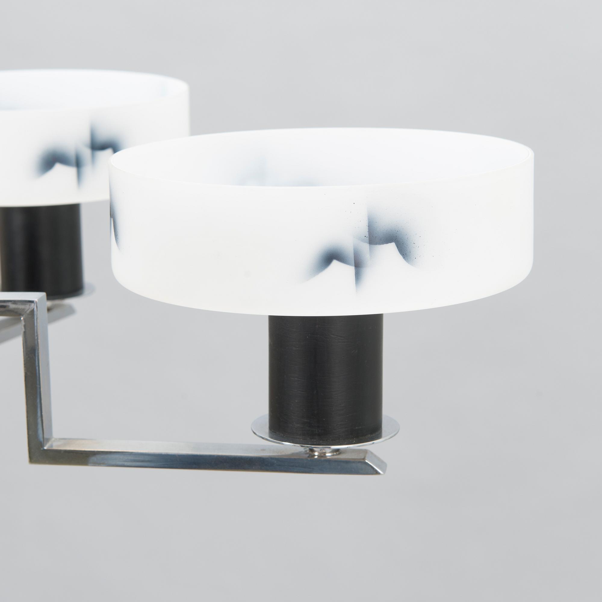 An art déco style  ceiling light from the first half of the 20th Century.